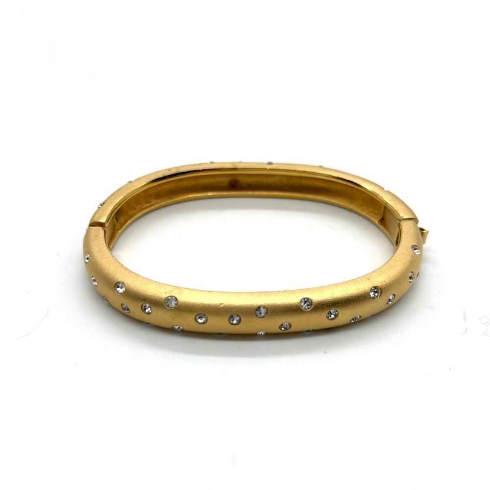 Swarovski Cuff in Gold tone w/Swarovski Crystals